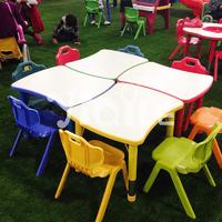 Hot sell can be combined soap model kindergarten tables and chairs for sale